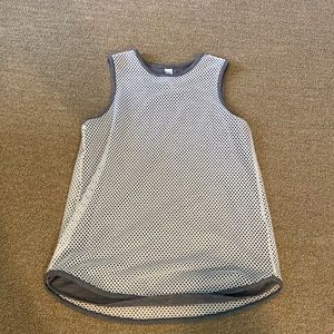 Athleta Girl Grey Reversible/Mesh Tank Top - Size XL